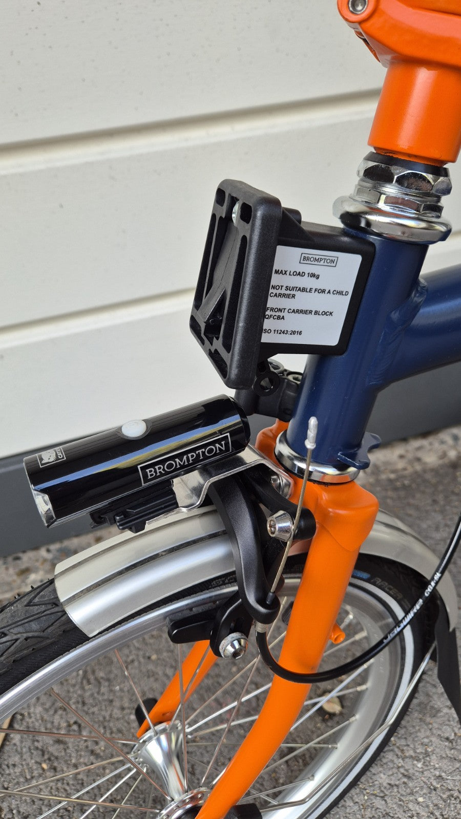 Brompton  C Line Explore, 6-Speed (H6R), Blue & Orange, 2021 (with extras)