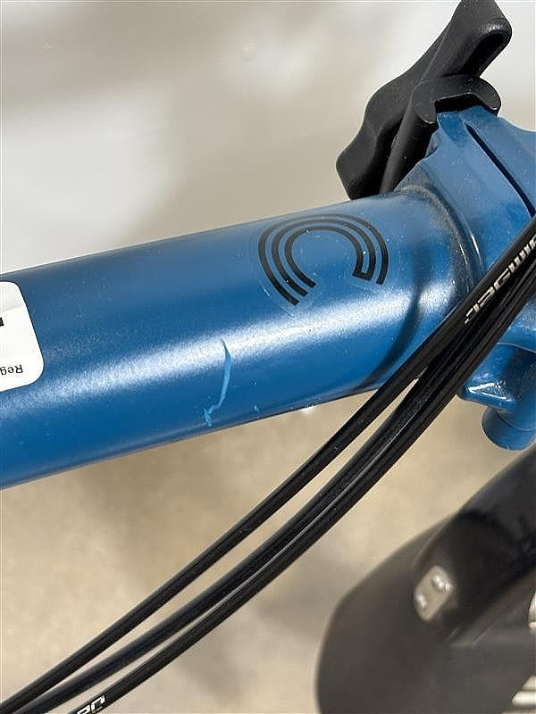 Brompton C Line 6 Speed 2023 High Handlebar Folding Bike - Ocean Blue