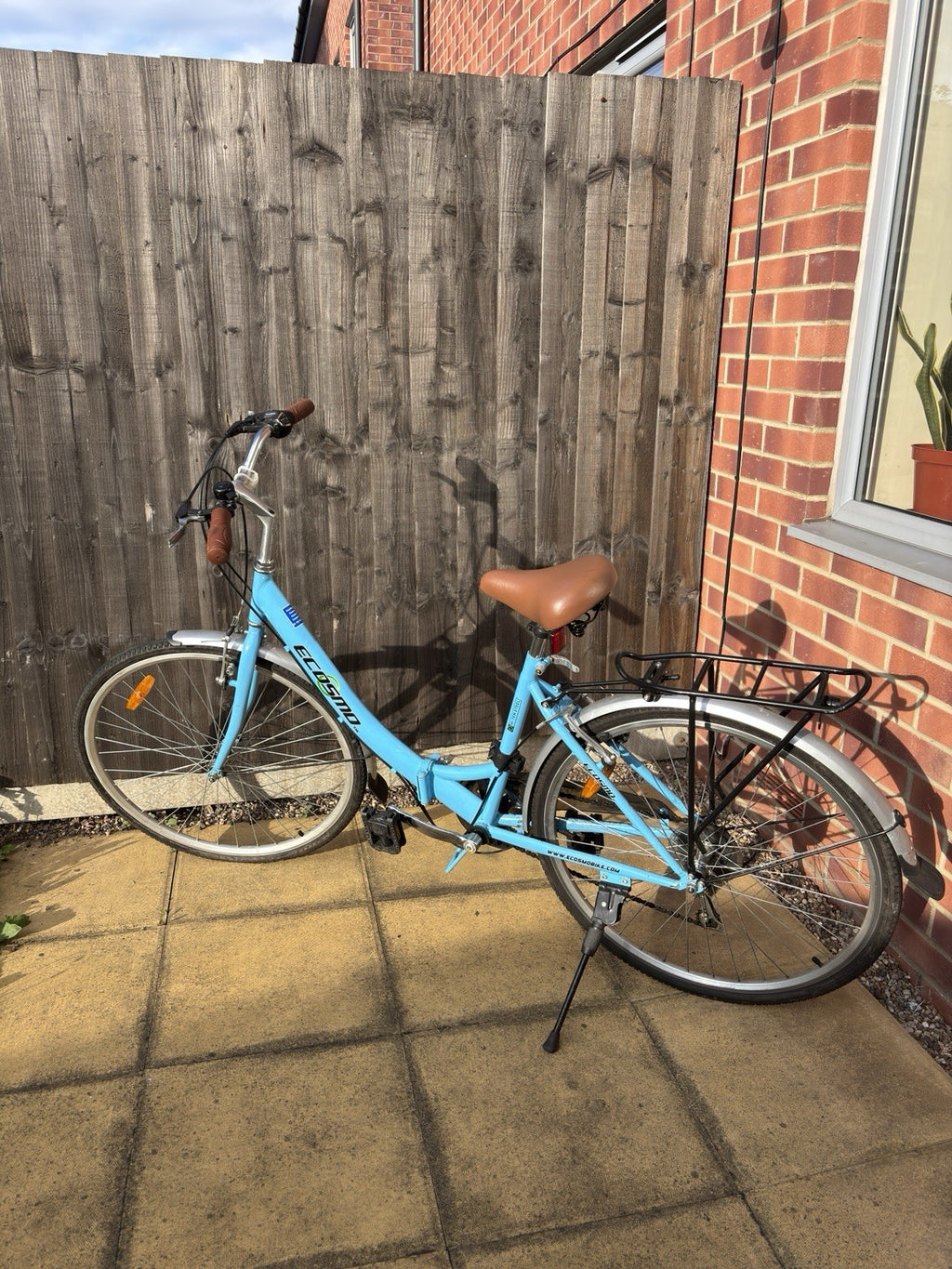 Ecosmo  26 Inch Wheel Women Folding Bike Blue Good Condition