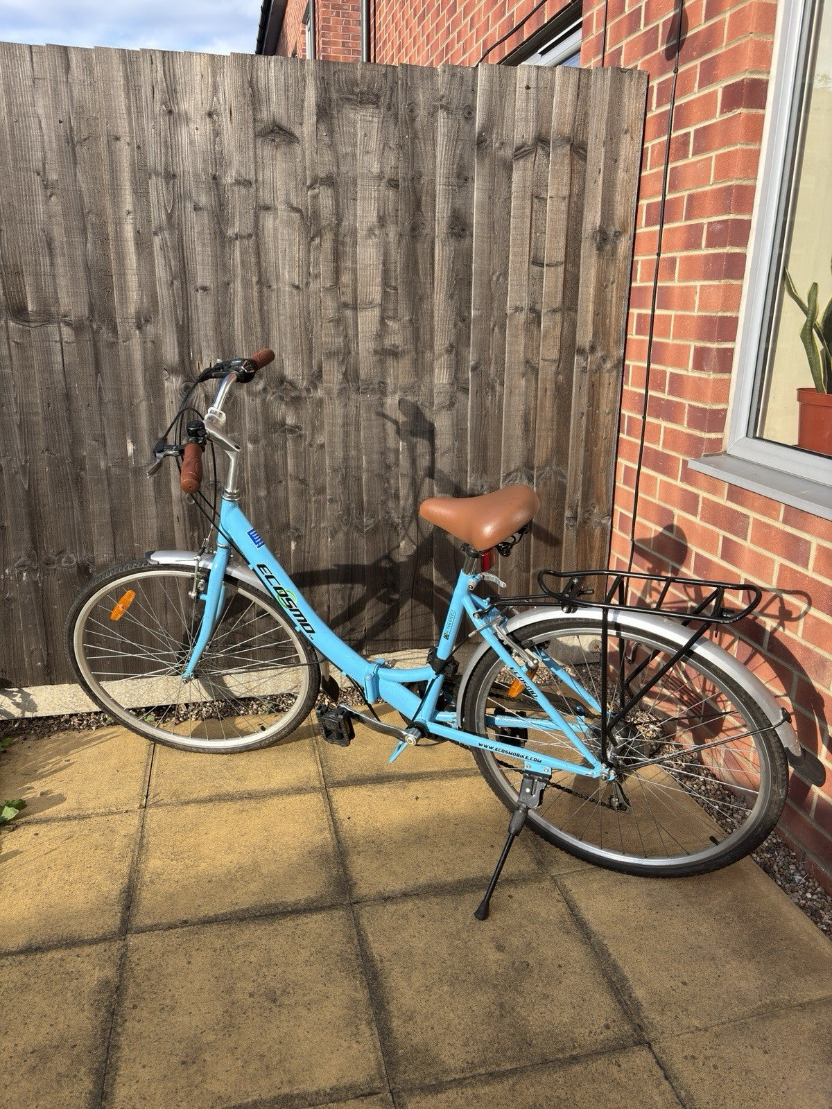 Ecosmo  26 Inch Wheel Women Folding Bike Blue Good Condition