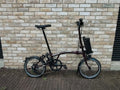 Brompton Electric C Line 2025 e-Motiq 4 Speed Plum Red 29 Miles