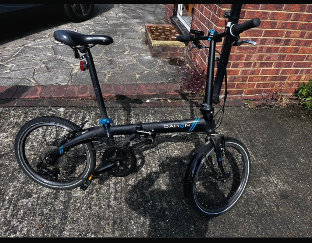 dahon vybe ds-7 folding commuter bicycle