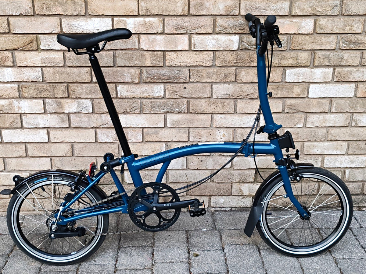Brompton C Line 6 Speed 2025 Folding Bike Ocean Blue Pristine Condition