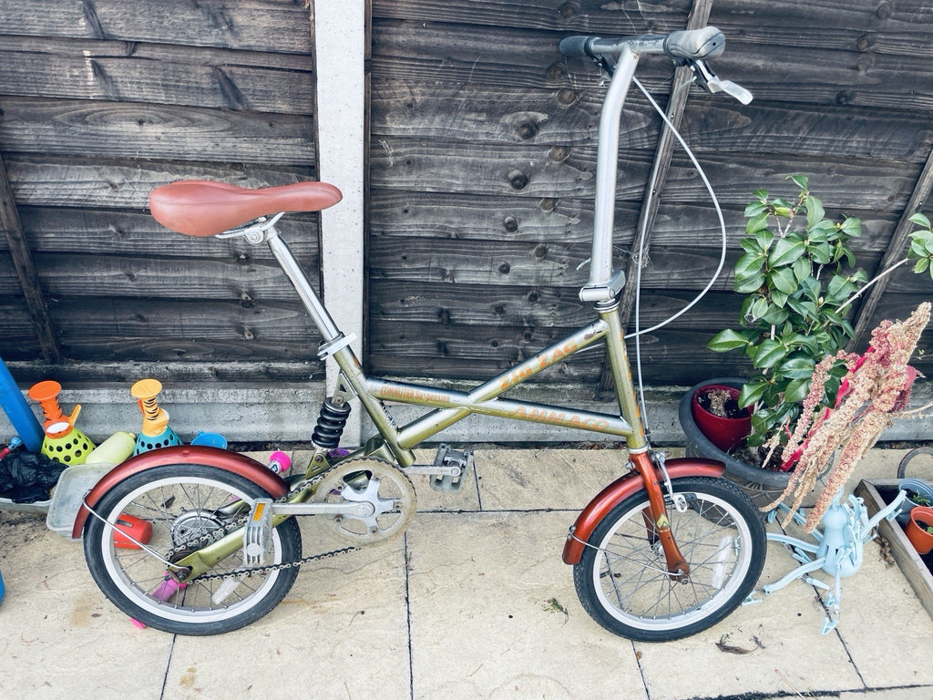 Ammaco Zig Zag Commuter Folding Bike Vintage Bicycle