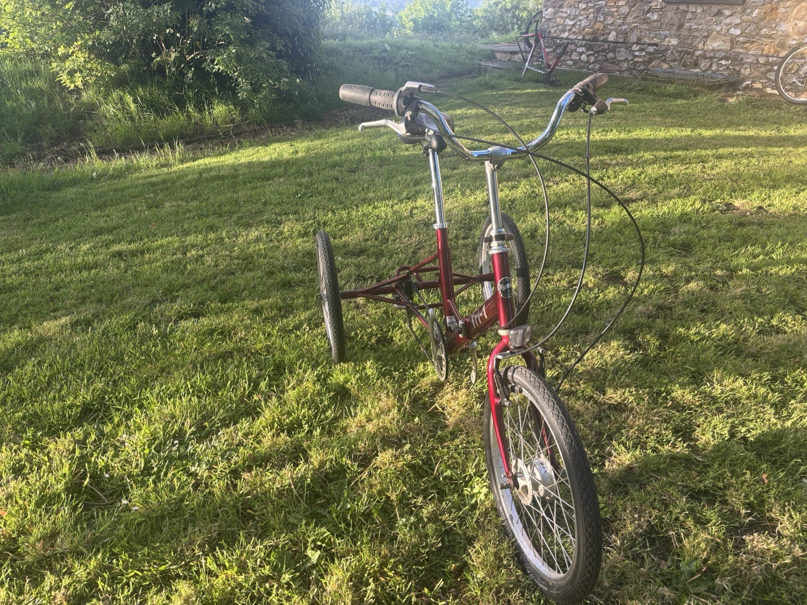 Pashley Tri-1 Folding Trike Burgundy Red