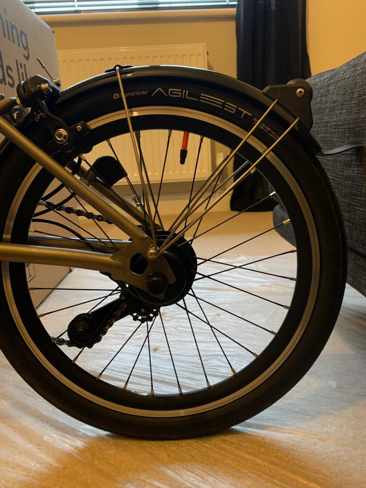 Brompton T Line 2026 12-Speed, Titanium, Mid Handlebar