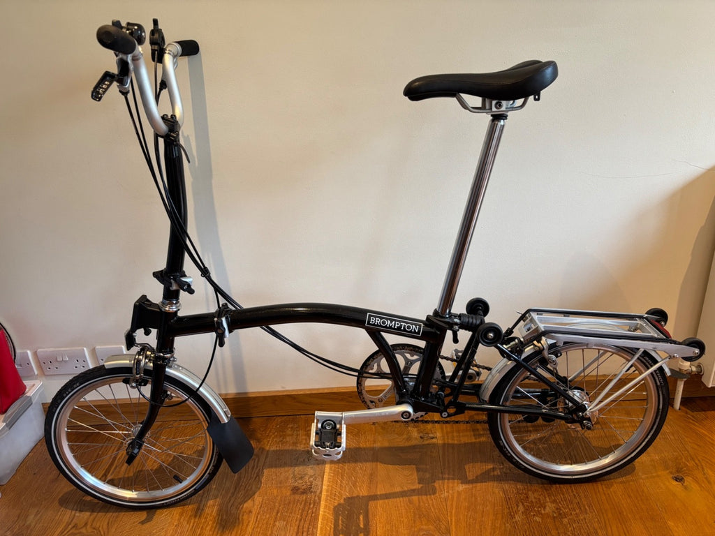 brompton folding bike H6R 6 speed, black