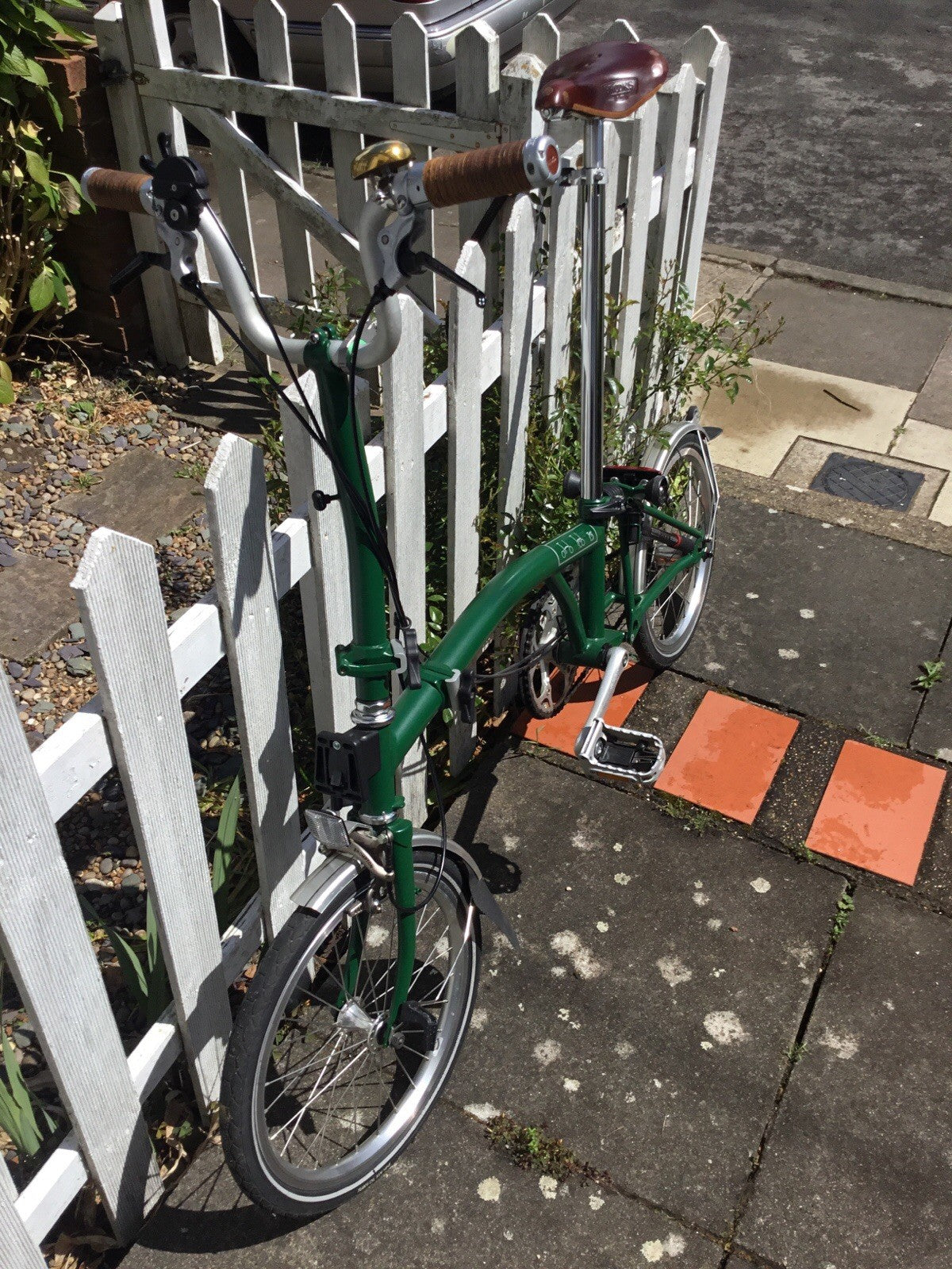 Brompton M3 folding bike 3 speed Racing Green