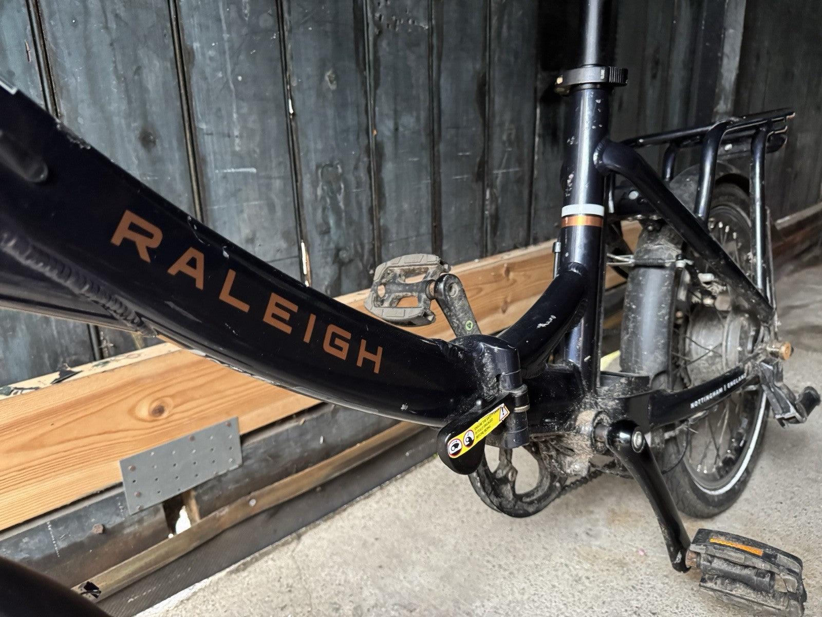 Raleigh Stow-E-Way Folding Bike w/ Rear Hub Motor – No Battery