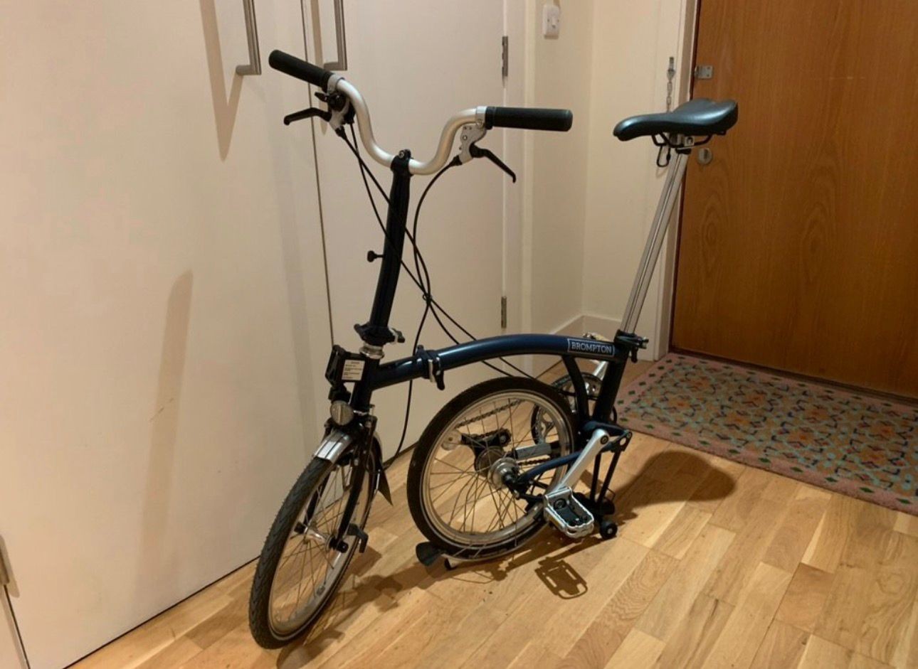 2022 Brompton C Line 3 Speed Folding Bike | Blue | Mudguards Excellent Condition