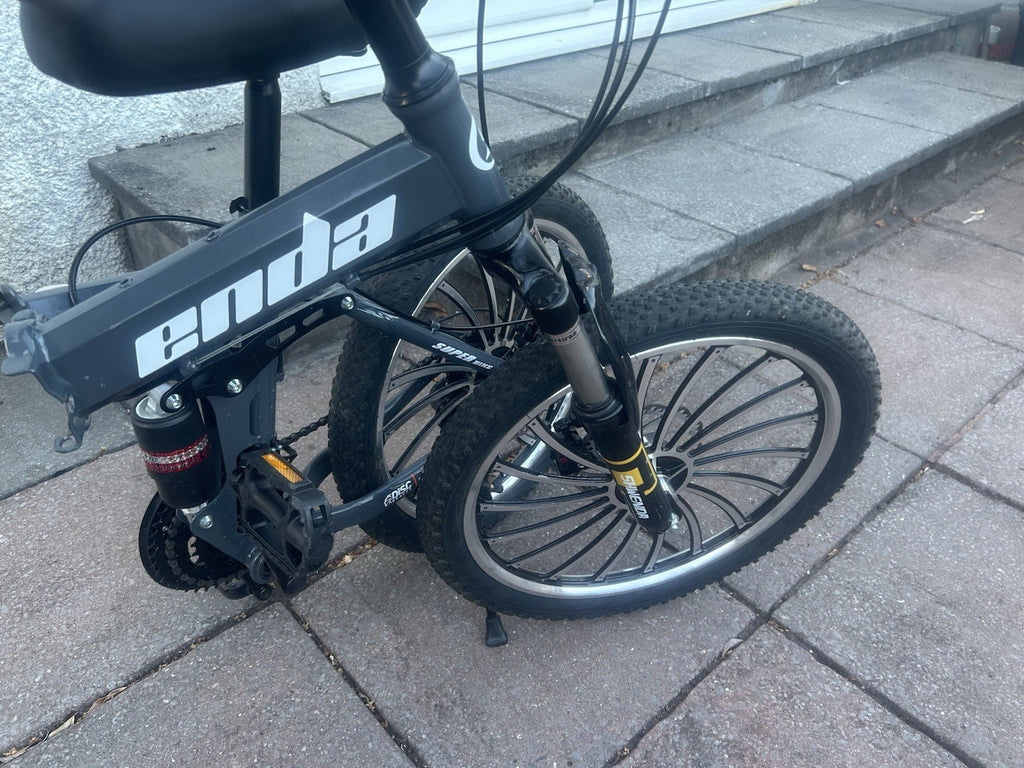 Sunn 20in Folding Bike 7 Speed Front Suspension V-Brakes Kickstand BMX Bar