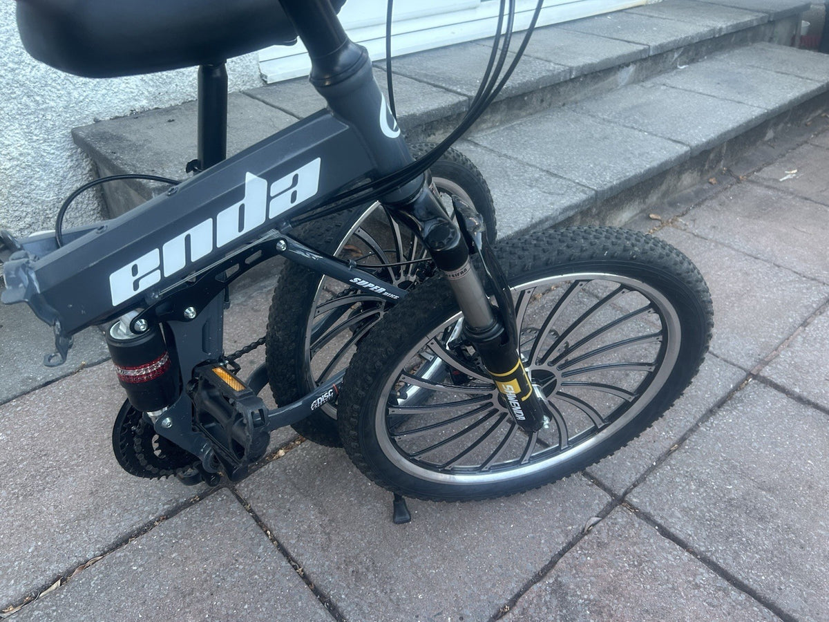 Sunn 20in Folding Bike 7 Speed Front Suspension V-Brakes Kickstand BMX Bar