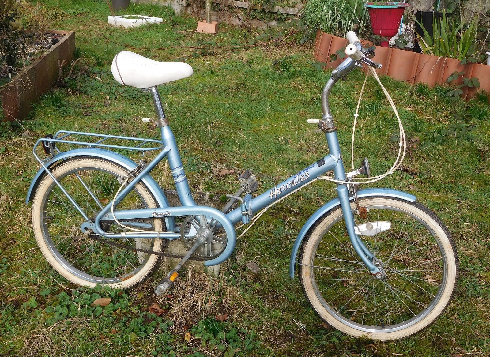 HERCULES FOLDING 20" BIKE 1984 ORIGINAL AS FOUND