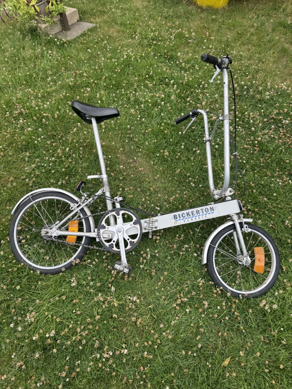 Vintage Bickerton Folding Bike One Previous Owner From New 3 Speed with Bag