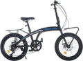20 Inch Folding Bike 7-Speed Lightweight Mountain Bike with Disc Brakes