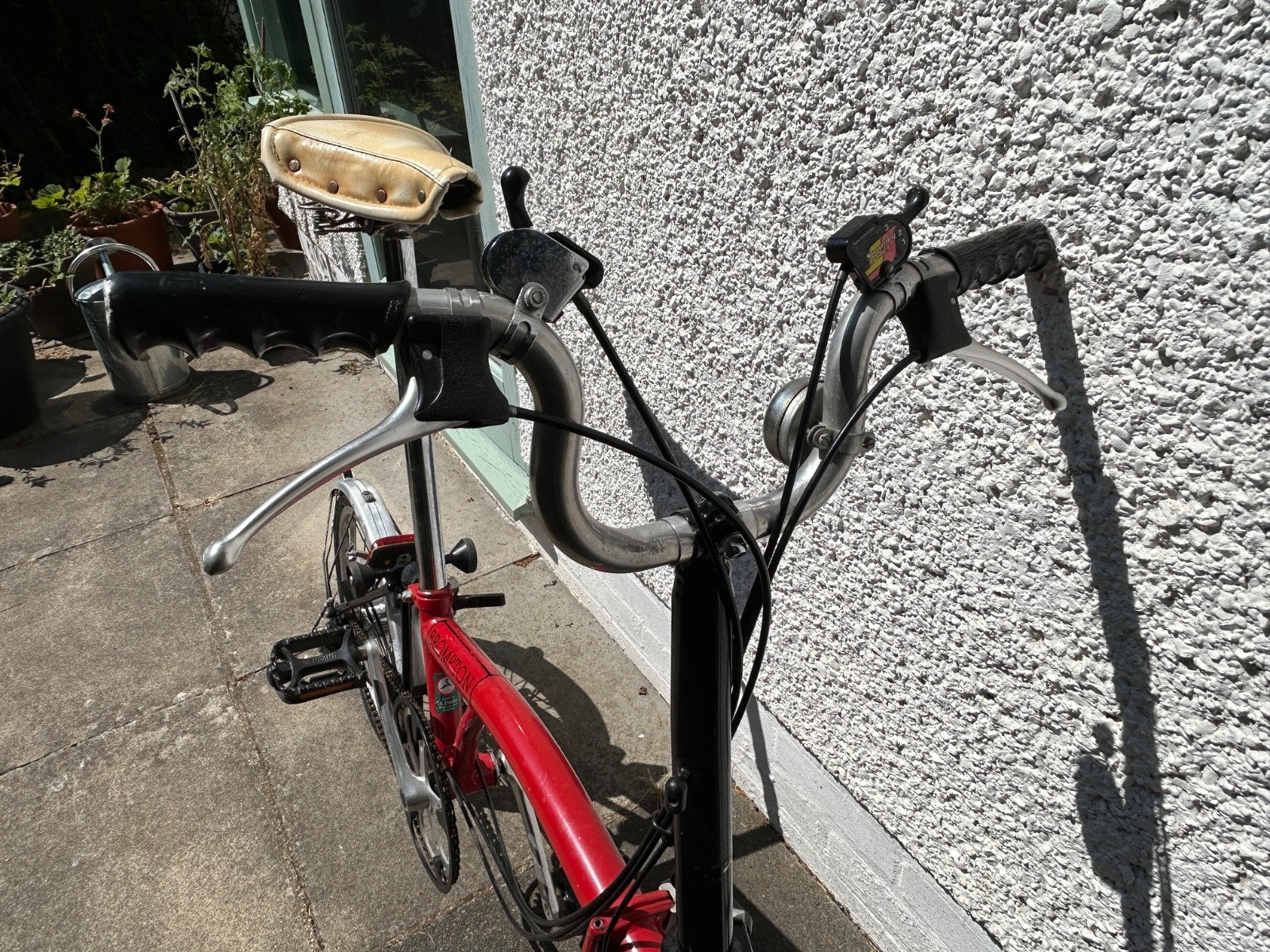 Brompton Folding Bike T5  Frame number 12616  colour red 1993