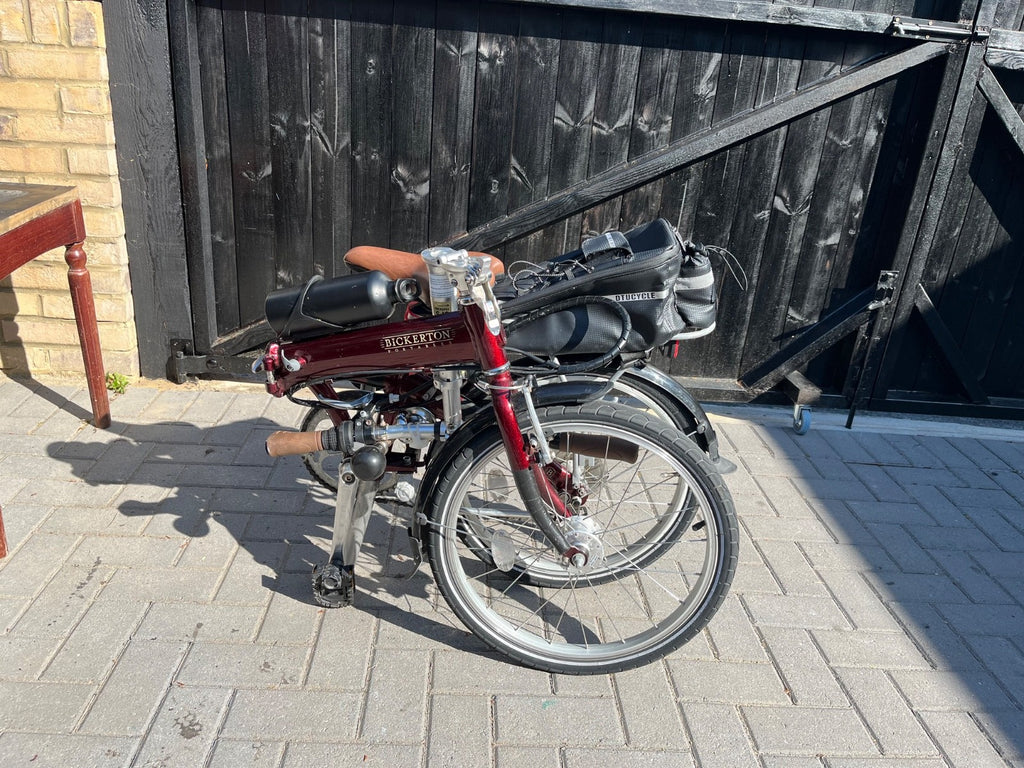 Bickerton  1707 Mark B folding bicycle, red, 7 gears, gel saddle
