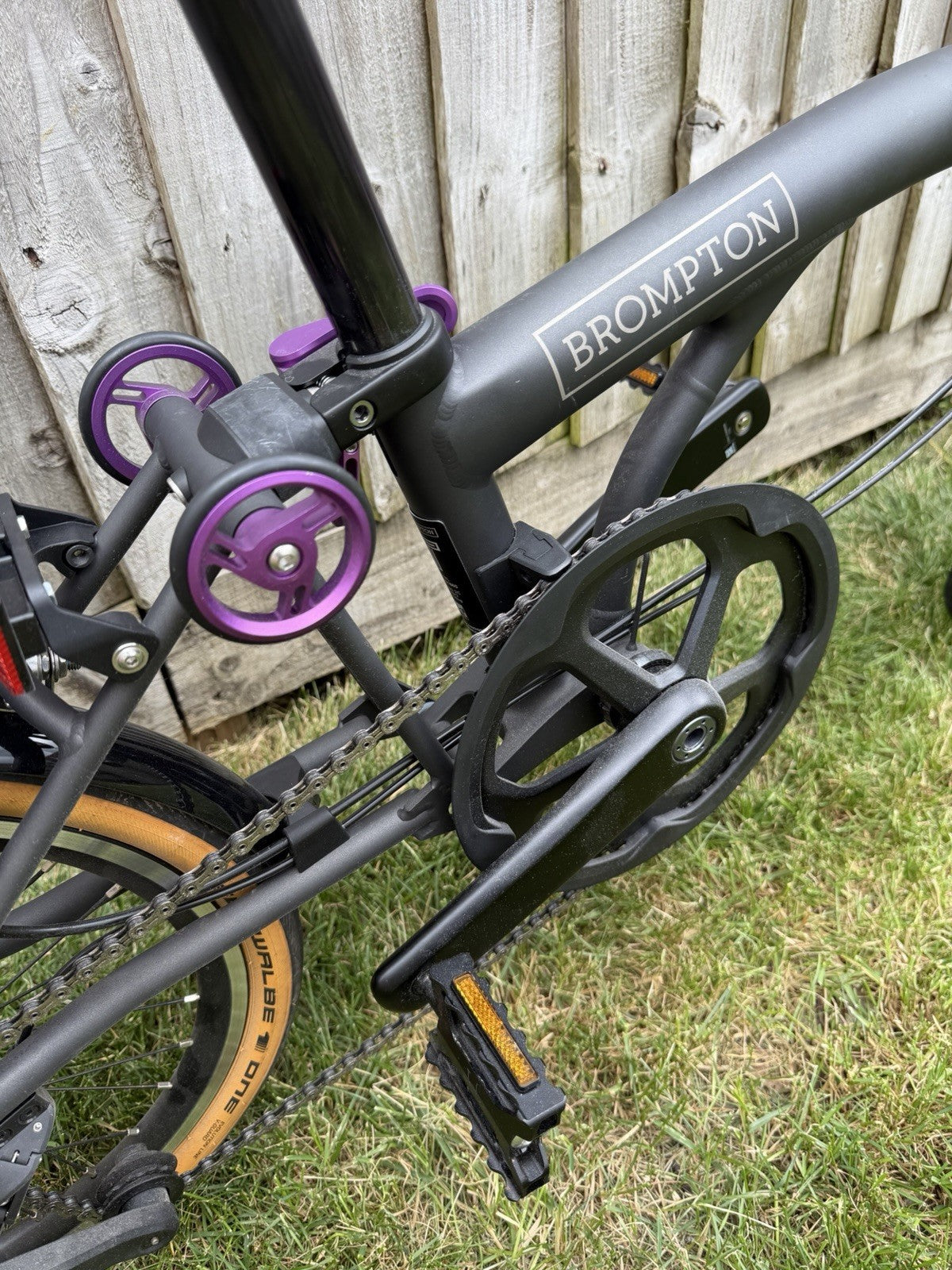 Brompton T Line - Ceratech (purple) Low bar 4 speed.