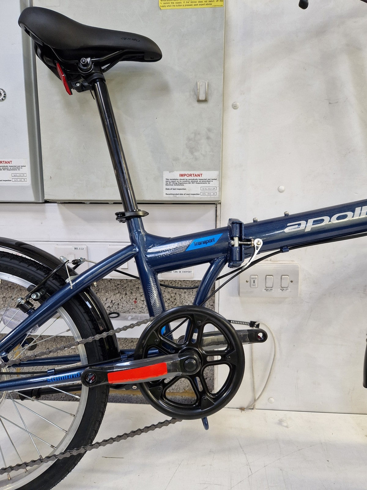 Apollo Transport 20in-Wheel 6-Speed Unisex Folding Bike - One Size - Navy A