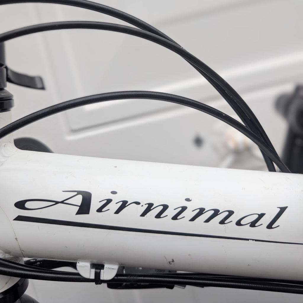 Airnimal Joey Sport Folding Bike - White - Great Mechanical Condition with Rack