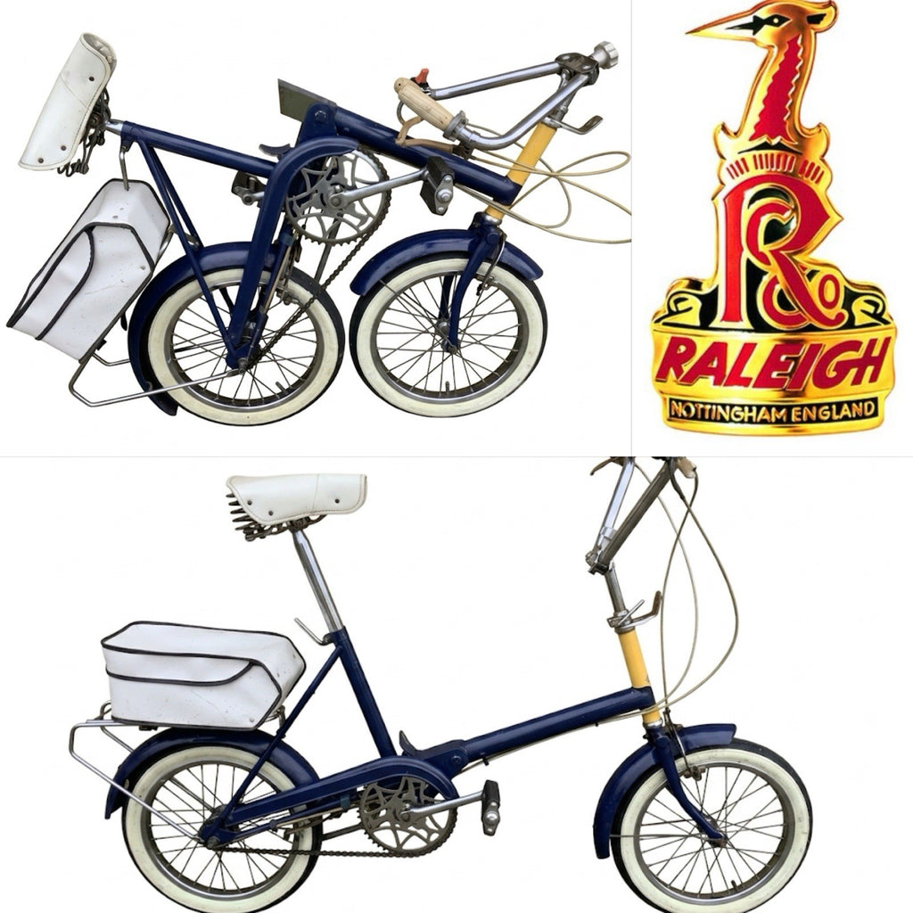 VINTAGE 1960s Raleigh RSW 16 COMPACT Folding Bicycle - UK DELIVERY