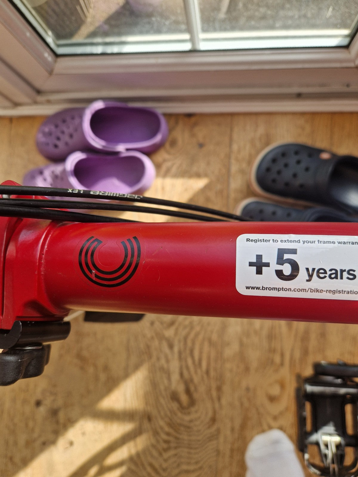 Brompton Folding C Line Bike 6-Speed, Red