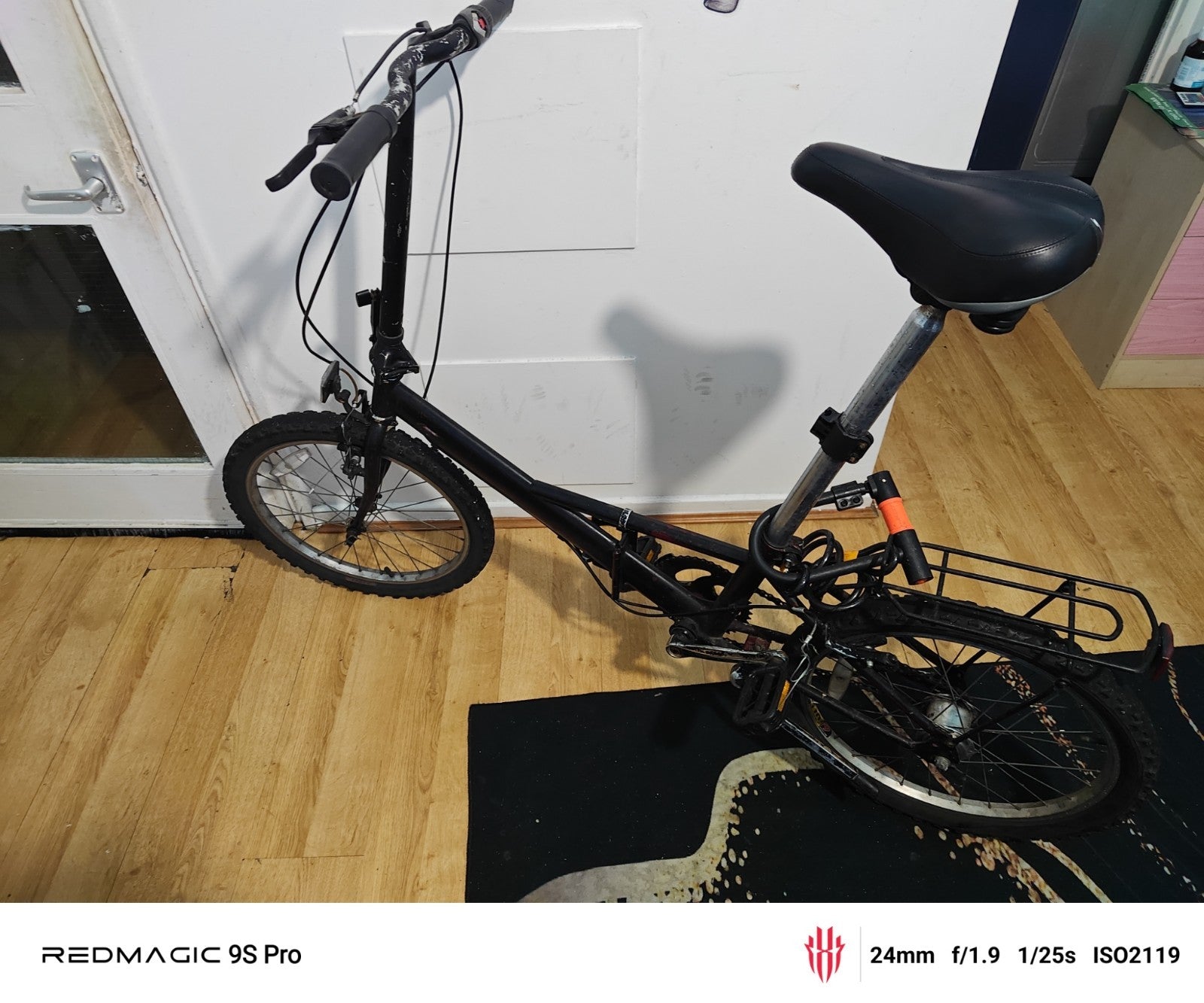 Folding Bike 20” – City Commuter – £60 – London - Black - 3-speed Hub gear -Used