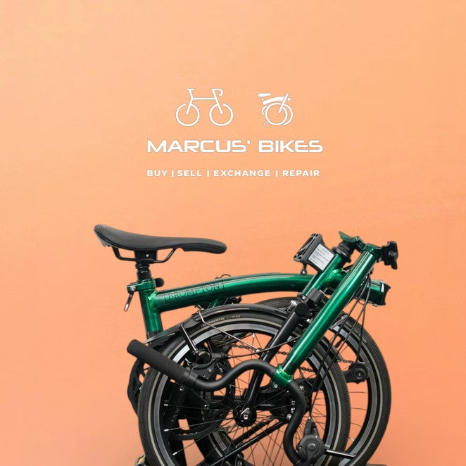 USED ONCE Brompton P Line Urban - Emerald Green