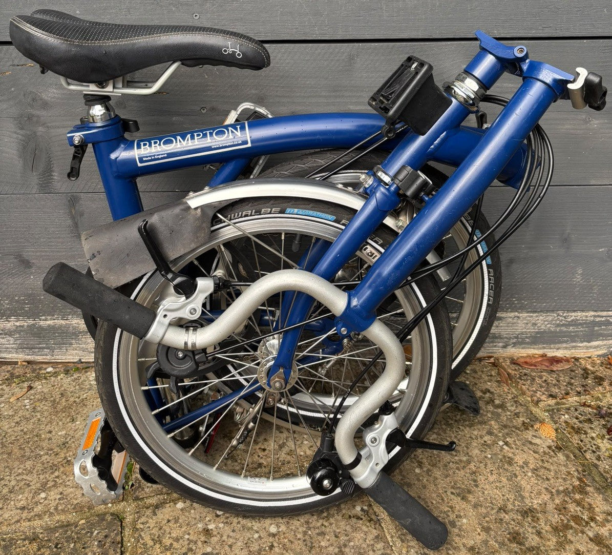 Brompton H6L C Line 6 Speed Folding Bicycle in Cobalt Blue - Light Leisure Use
