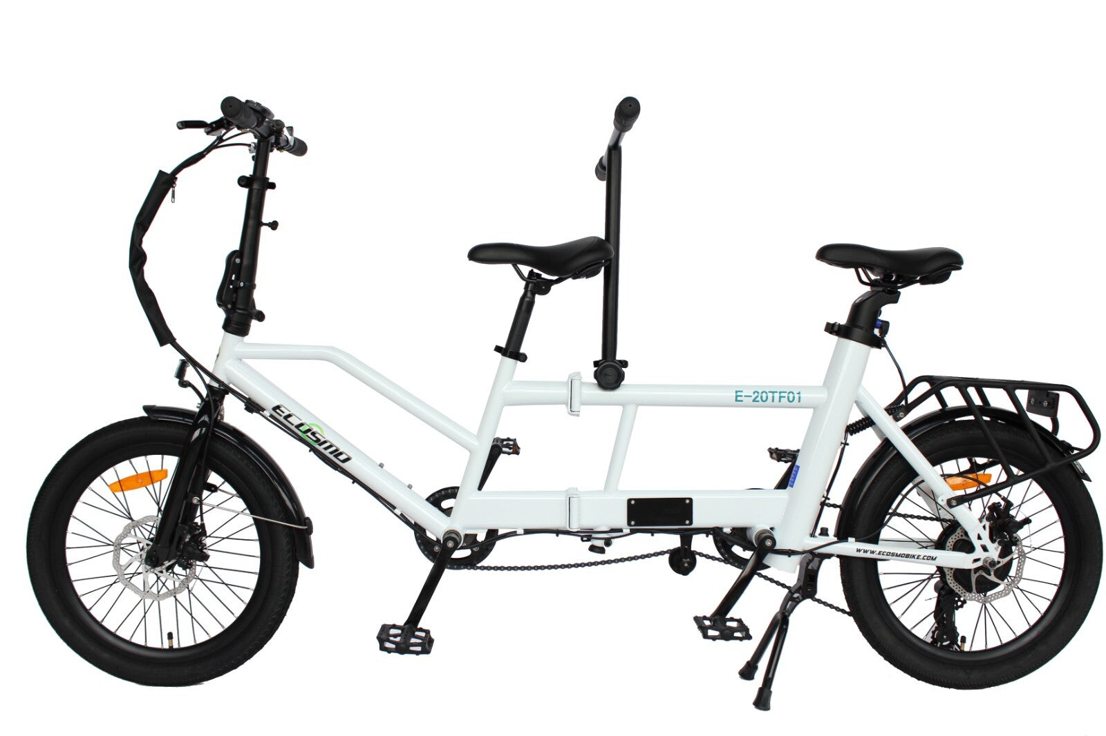 20" Folding Tandem bike bicycle, DISC,250W Rear Torque,36V 10AH-E20TF01WR