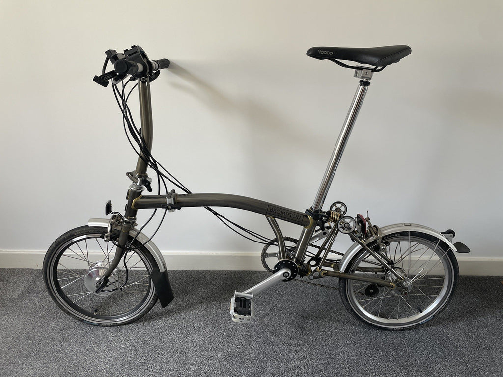 Brompton 3 Speed  2017 Raw Lacquer Folding Bike S3L C Line EZ Rider Mod