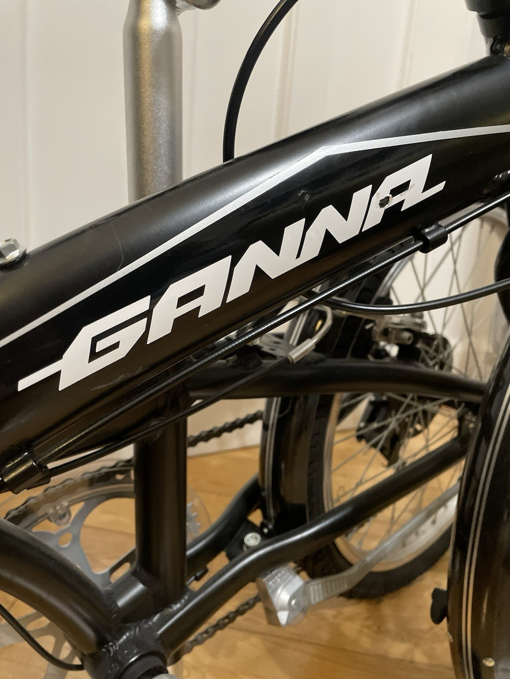 Premium Ganna Italian Folding Bike With Lights & Back Rack Included