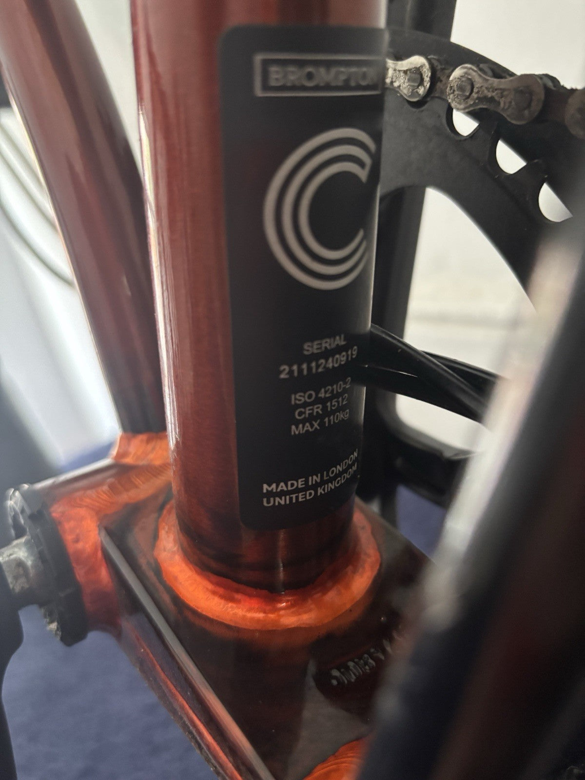 Brompton Folding Bike H6L Limited Edition Flame Lacquer  C-Line