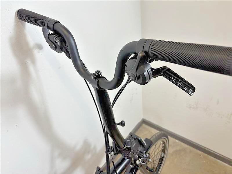 Brompton C Line 6 Speed 2023 Mid Handlebar Folding Bike - Matt Black