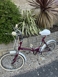 Raleigh Shopper Bike Vintage 80s 20-inch Non-Folding Wheels