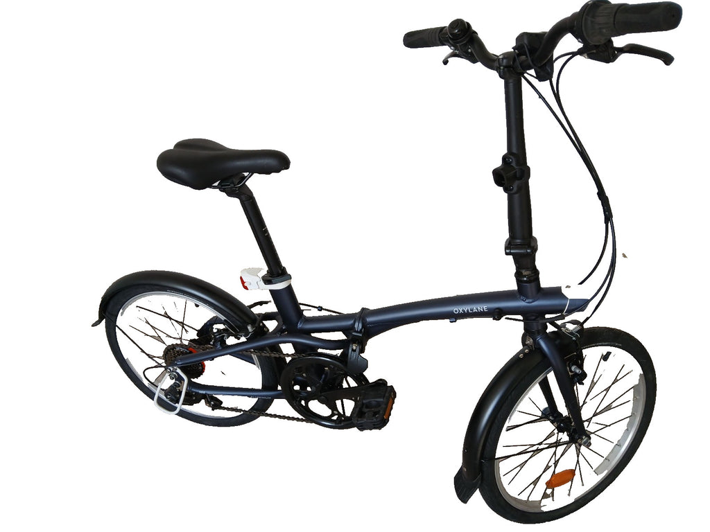 BTWIN Folding Bike 20-inch Blue (storm purple) hardly used, less than 10 miles