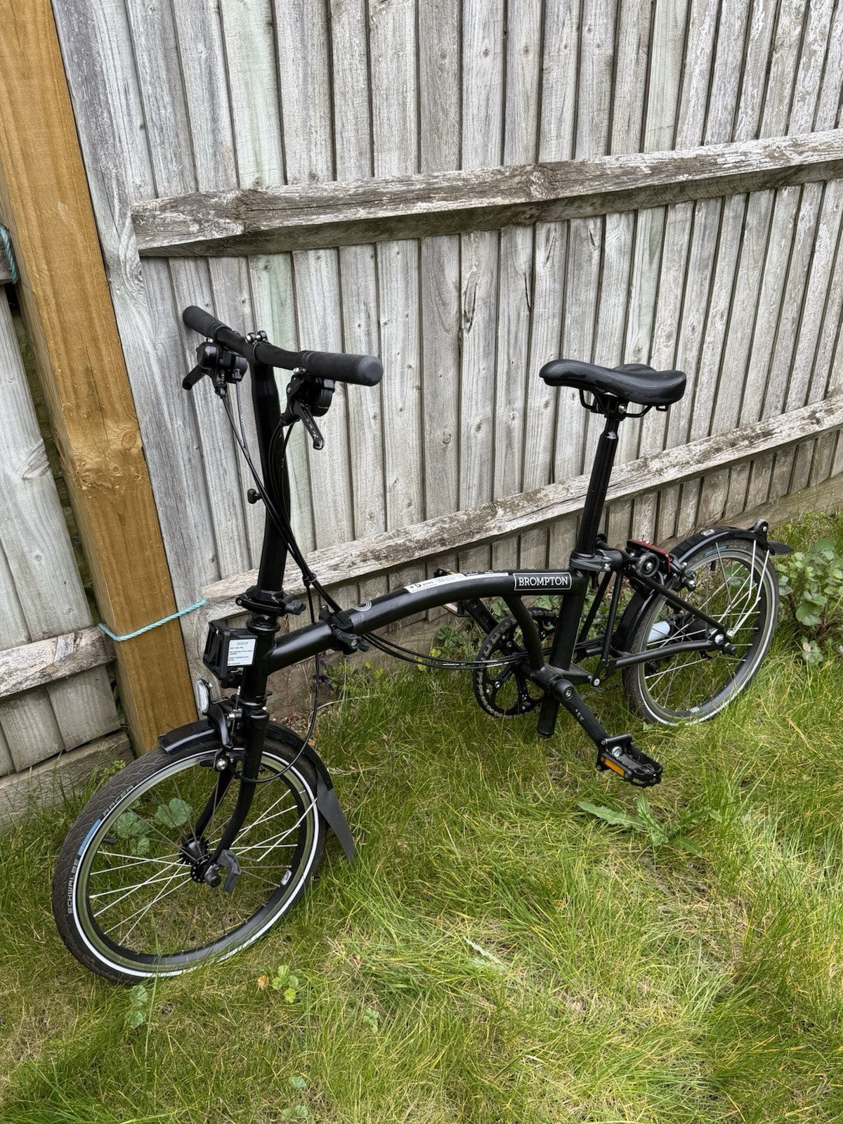 Brompton Folding Bike C Line Explore 6- Speed Low Bar Black Excellent Condition