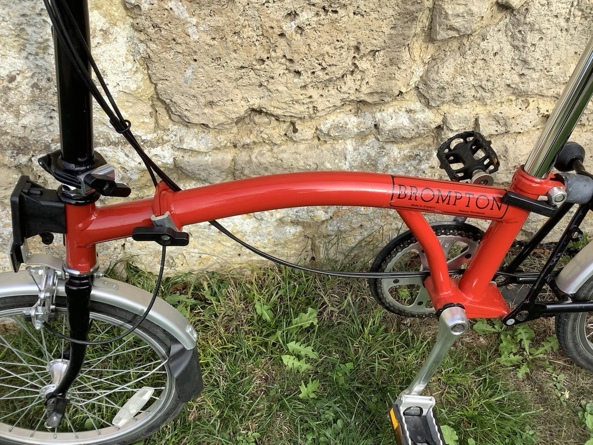 Brompton M3L Folding Bike -  Red - UK DELIVERY
