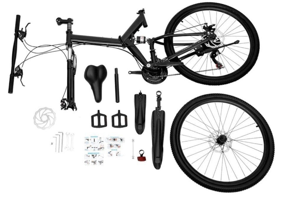 26-inch Folding Mountain Bike 21-Speed, Suspension, Foldable ( Levkitch ? )  NEW