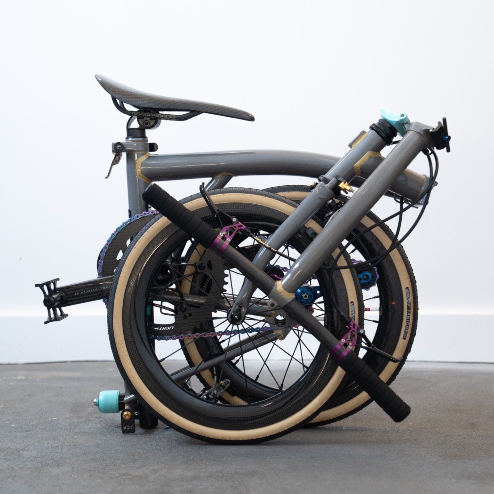 Brompton 7.7kg THM Extralite Ridea NOV SMC JCP 3D Print Ti KCNC Carbon eebrakes