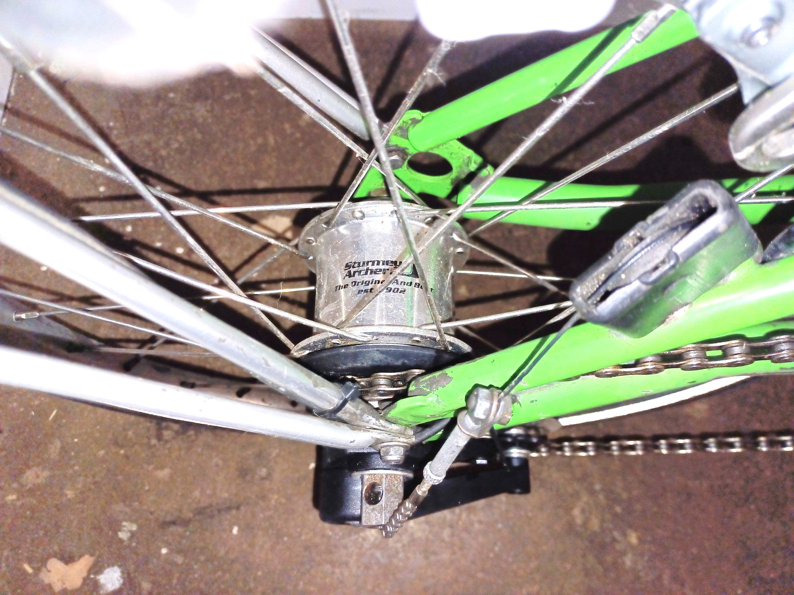 Brompton 3 Speed Folding Bike in Green 2008 Model.