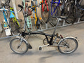 Brompton M6L 6 Speed Folding Bike Black, M-Type Bars, Mudguards - Putney SW15