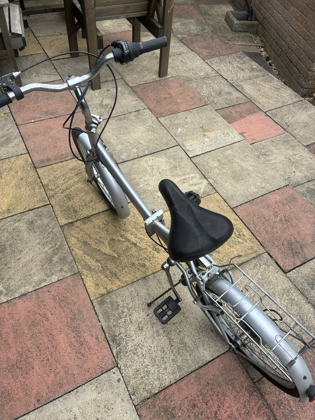 Raleigh Eclipse Folding Bike Shimano 6 Speed Gears - Silver color - Used