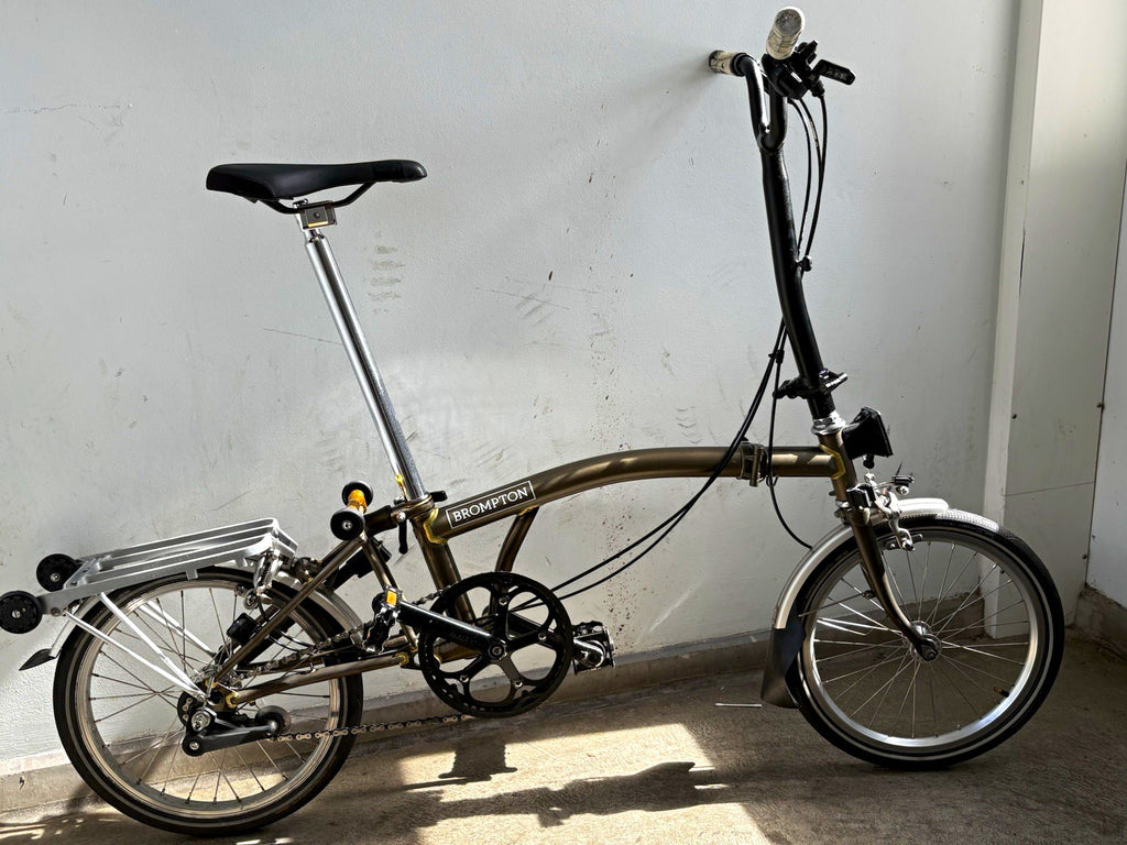 Brompton 3 speed Raw/Lacquer Original London Folding Bike M3L (now C Line)