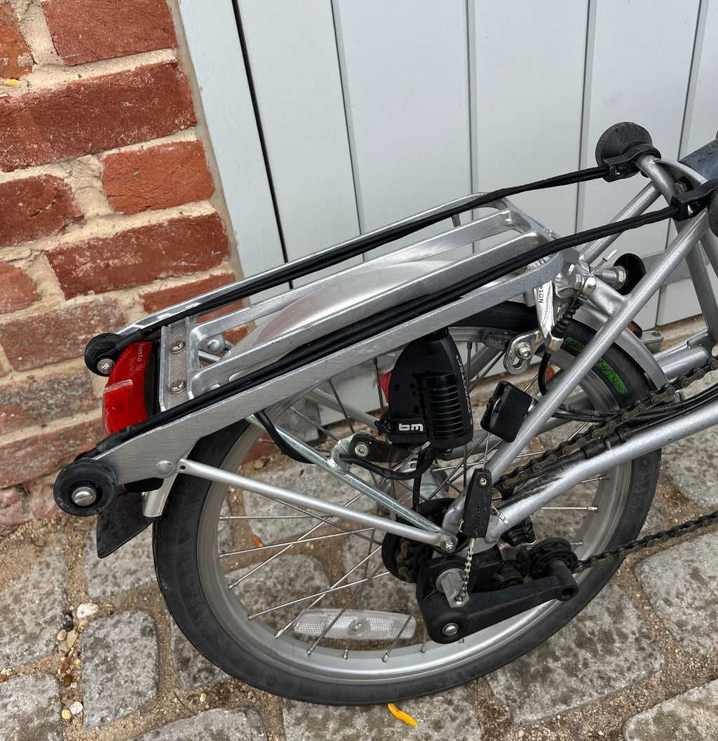 BROMPTON M6R-Plus - Black 6-gear Folding Bike with rear rack