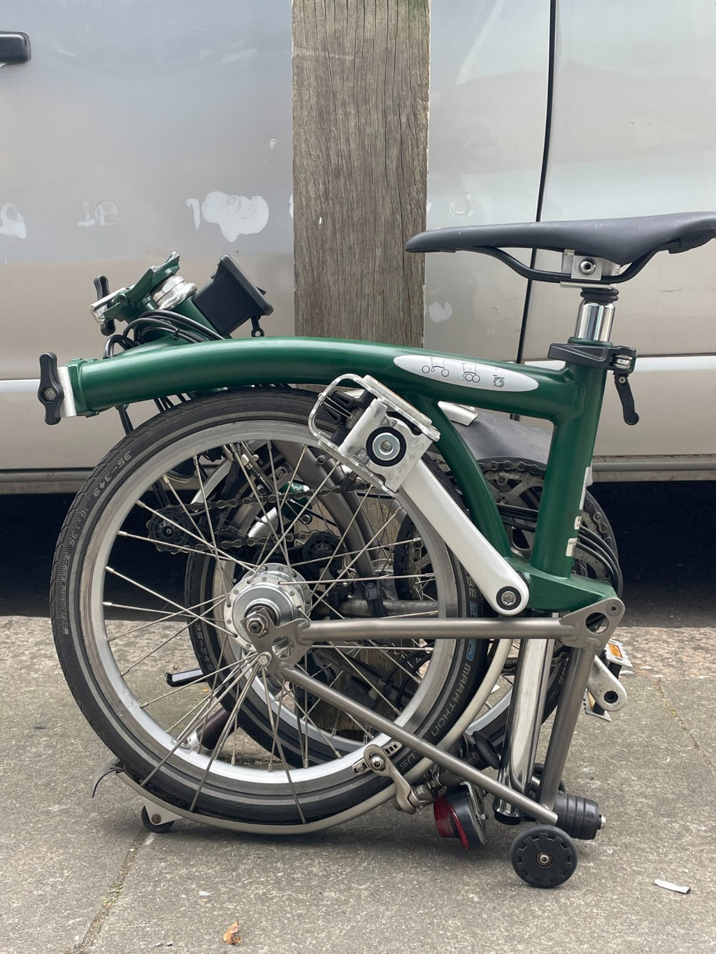 Brompton Folding Bike M6L - Superlight (P-Line) - Racing Green - Dynamo Lights