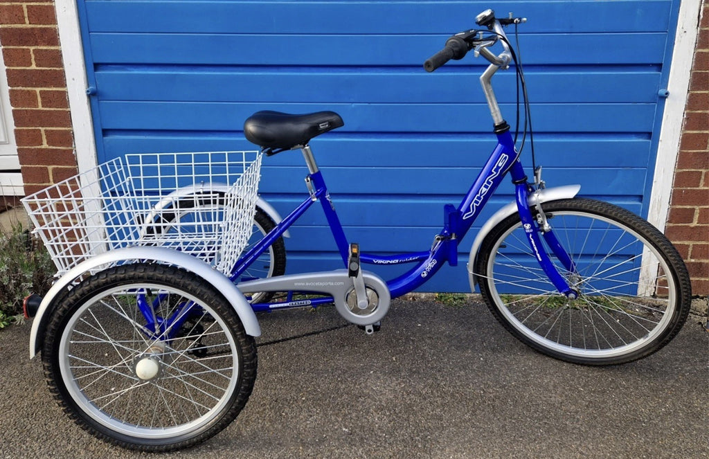 Viking Adult Trike Tricycle Bike Folding 6 Speed Shimano 20" Wheels Basket