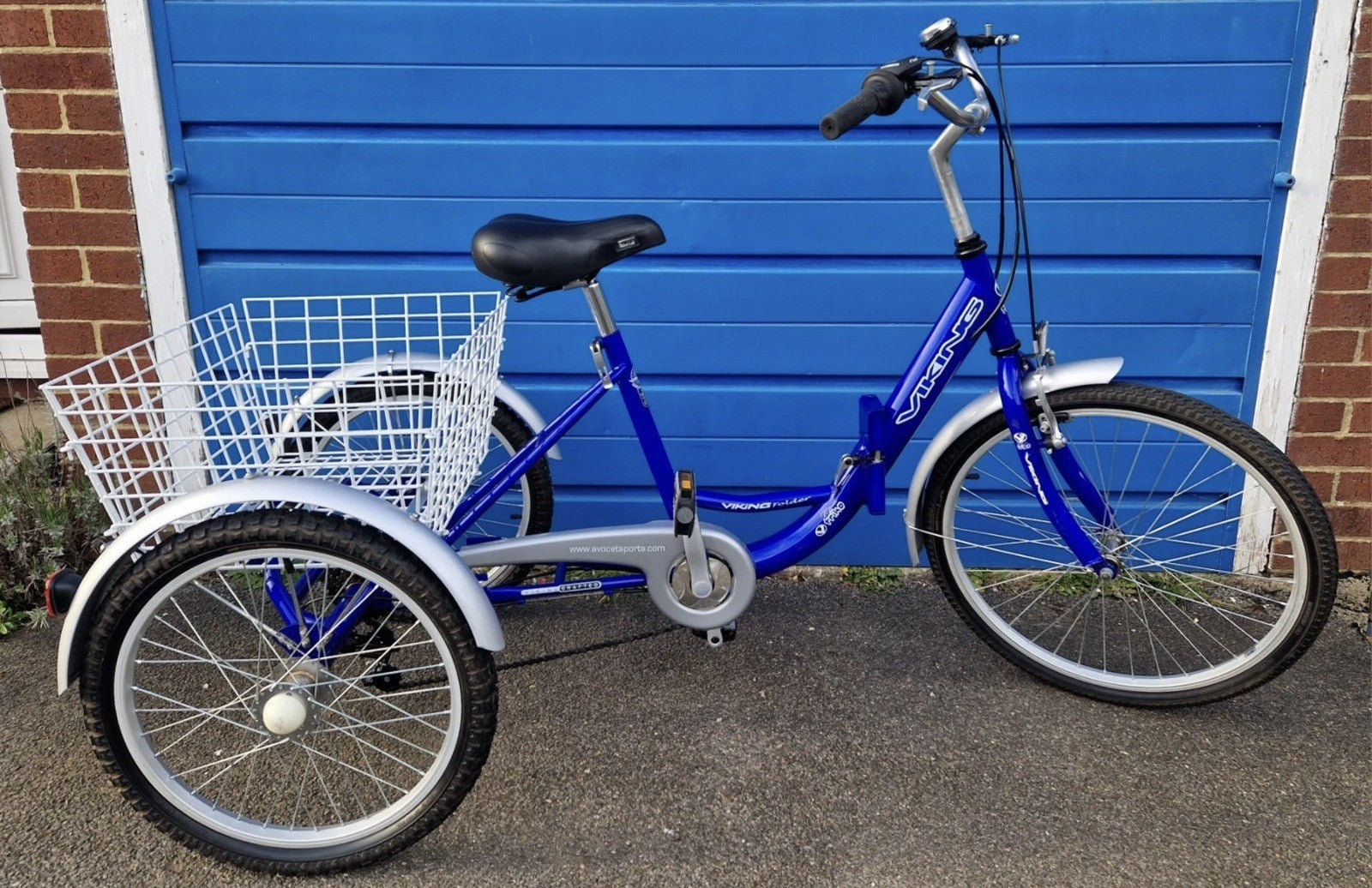 Viking Adult Trike Tricycle Bike Folding 6 Speed Shimano 20" Wheels Basket