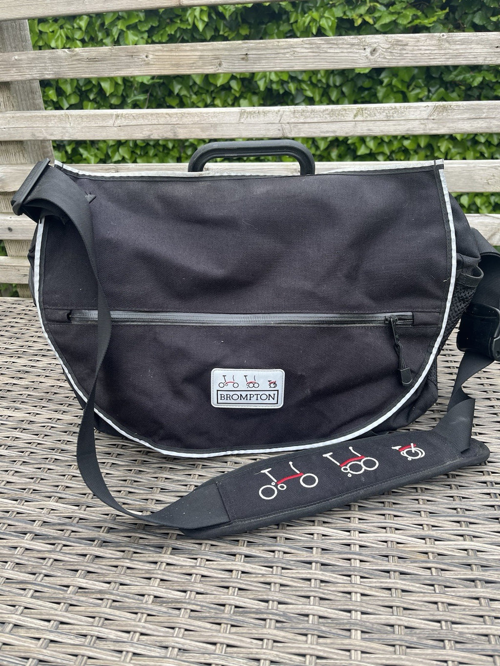 Brompton Folding Bike, Raw Lacquer, Brooks Leather Saddle, Front Bag, Pump, VGC