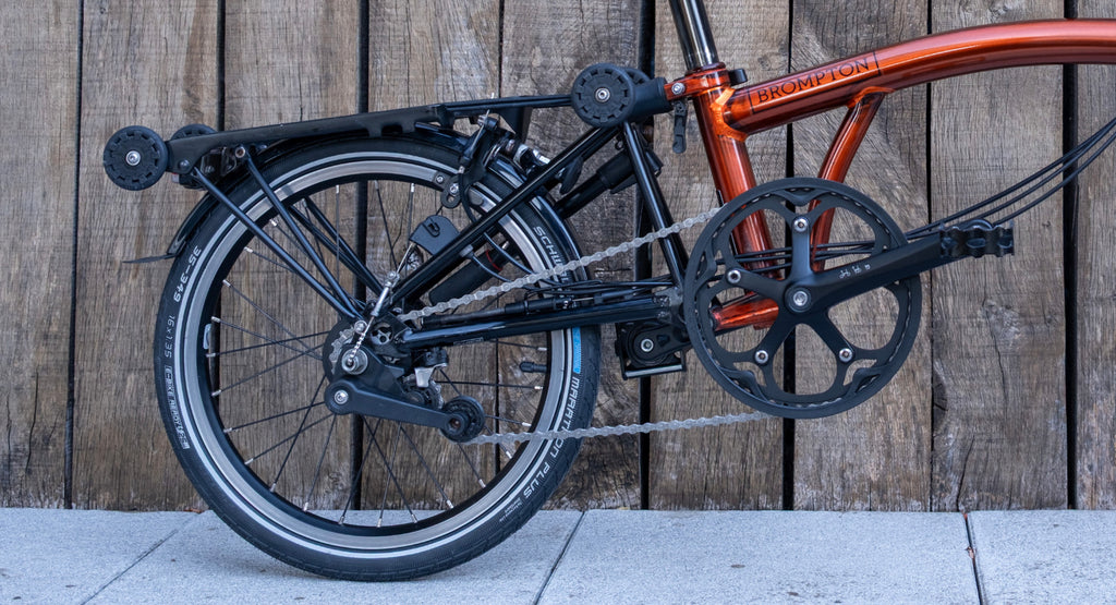 Brompton S6R (6 Speed)Black Edition in Flame Lacquer  + Extras